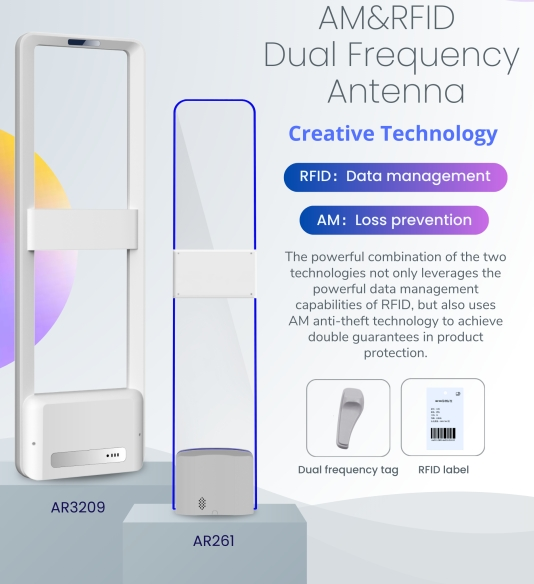 AM + lawang saluran frekuensi rfid dual, disaranake kanggo shoe lan toko sandhangan!